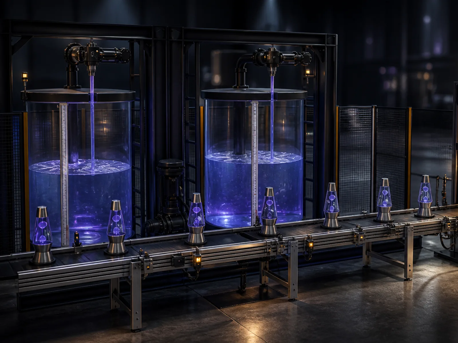 PLC-Controlled Lava Lamp Production Line — editorial cover artwork